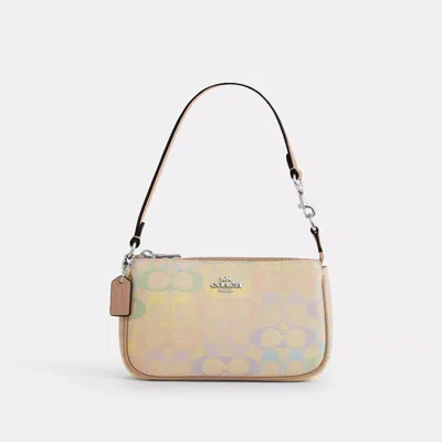 Coach Outlet Nolita 19 In Rainbow Signature Canvas In Yellow
