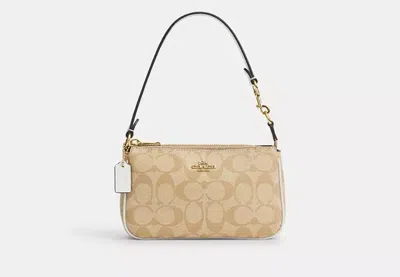 Coach Outlet Nolita 19 In Signature Canvas In Beige