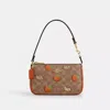 Coach Outlet Nolita 19 In Signature Canvas With Orange Print