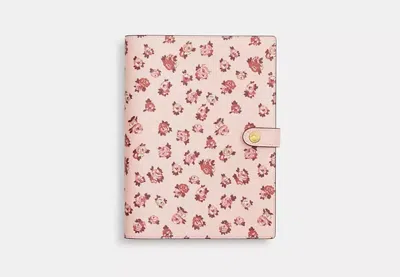 Coach Outlet Notebook With Rosette Print In Multi