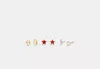 Coach Outlet O Initial Stud Earrings Set In Red