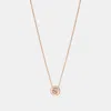 Coach Outlet Open Circle Stone Strand Necklace In Multi