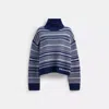 Coach Outlet Open Neck Short Turtleneck In Multi