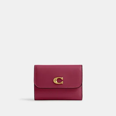 Coach Outlet Outlet Essential Card Holder Wallet In Red