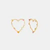 Coach Outlet Oversized Heart Stud Earrings In Multi