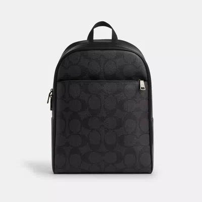 Coach Outlet Owen Backpack In Signature Canvas In Gray