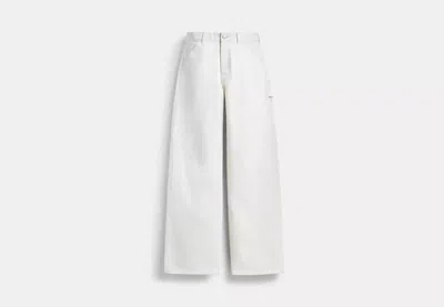 Coach Outlet Painter Jeans In Organic Cotton In White