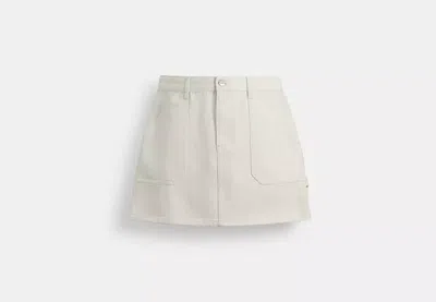 Coach Outlet Painter Skirt In Organic Cotton In White