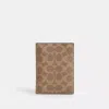 Coach Outlet Passport Card Case In Signature Canvas In Multi