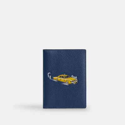 Coach Outlet Passport Card Case With Car Print