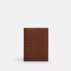 Coach Outlet Passport Card Case With Whipstitch