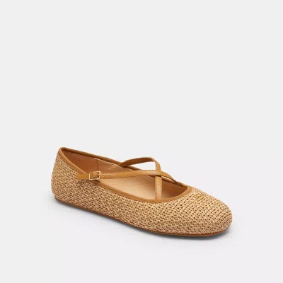 Coach Outlet Phoebe Ballet Flat In Brown