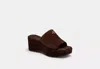 Coach Outlet Phoebe Platform Sandal In Burgundy
