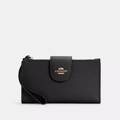 Coach Outlet Phone Wallet In Black