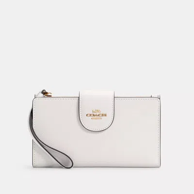 Coach Outlet Phone Wallet In Gold