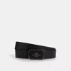 Coach Outlet Plaque Buckle Cut To Size Reversible Belt, 38 Mm In Black