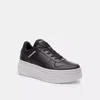 Coach Outlet Platform Sneaker In Black