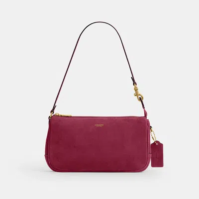 Coach Outlet Plaza Bag In Brass/dark Fuchsia