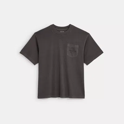 Coach Outlet Pocket T-shirt In Grey