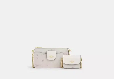 Coach Outlet Poppy Crossbody Bag With Star Print In White