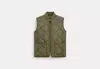 Coach Outlet Quilted Vest In Green