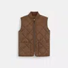 Coach Outlet Quilted Vest In Multi