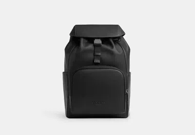 Coach Outlet Racer Backpack In Smooth Leather In Black