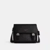 Coach Outlet Racer Messenger Bag In Signature Canvas In Black