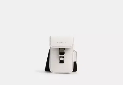 Coach Outlet Racer Phone Crossbody Bag In White