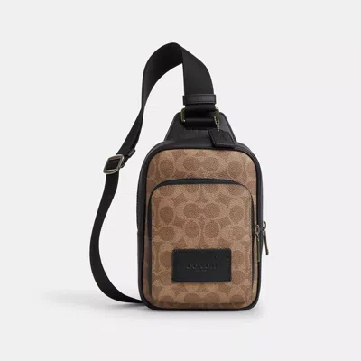 Coach Outlet Racer Sling Pack In Signature In Multi