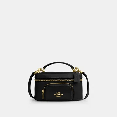 Coach Outlet Rainer Crossbody Bag 18 With Pocket In Gold/black