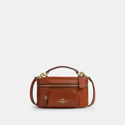 Coach Outlet Rainer Crossbody Bag 18 With Pocket In Gold/cinnamon