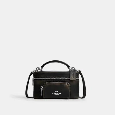 Coach Outlet Rainer Crossbody Bag 18 With Pocket In Loved Leather In Brown