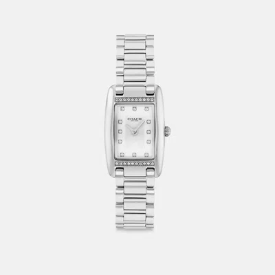 Coach Outlet Reese Watch, 20mm X 30mm In Silver
