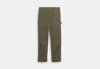 Coach Outlet Relaxed Straight Fit Twill Carpenter Pants In Organic Cotton And Recycled Polyester In Green