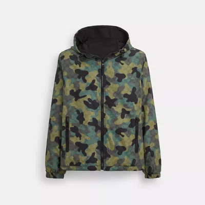 Coach Outlet Reversible Full Zip Windbreaker In Multi