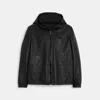 Coach Outlet Reversible Leather Jacket In Multi