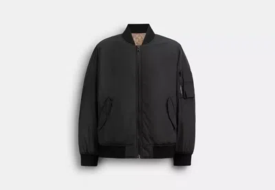 Coach Outlet Reversible Ma 1 Jacket In Recycled Polyester In Multi