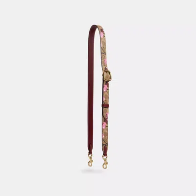 Coach Outlet Reversible Strap In Signature Canvas With Cherry Print In ...