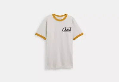 Coach Outlet Ringer T-shirt In Grey