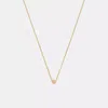 Coach Outlet Rivet Pendant Necklace In Gold