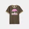 Coach Outlet Roadside Ringer T-shirt In Black