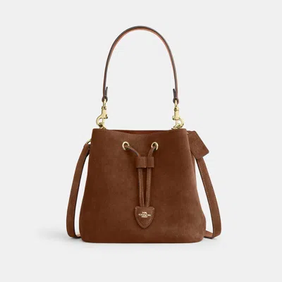 Coach Outlet Rowan Bucket Bag In Gold/warm Brown