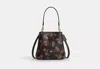 Coach Outlet Rowan Bucket Bag With Cherry Print In Black
