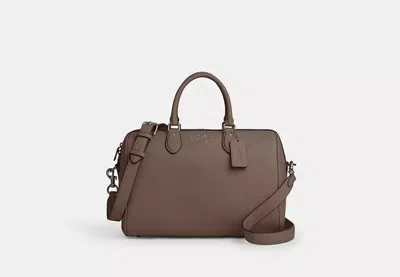 Coach Outlet Rowan Large Satchel Bag In Grey