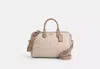 Coach Outlet Rowan Large Satchel Bag In Signature Canvas In Beige