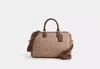 Coach Outlet Rowan Large Satchel Bag In Signature Canvas In Brown
