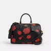 Coach Outlet Rowan Large Satchel Bag With Floral Print In Multi