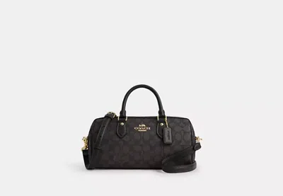 Coach Outlet Rowan Long Satchel Bag In Signature Canvas In Orange