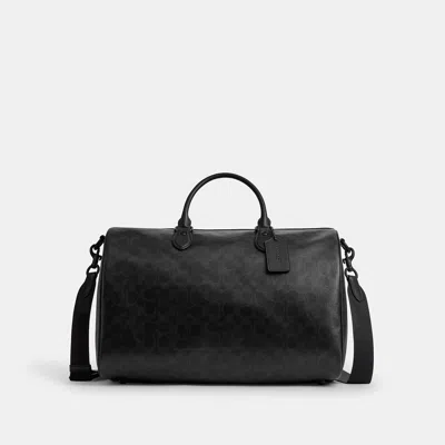 Coach Outlet Rowan Satchel Bag 40 In Matte Black/black